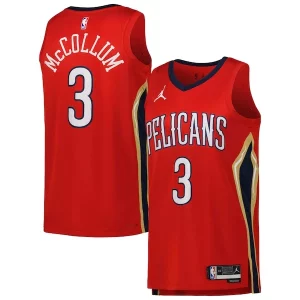 CJ McCollum New Orleans Pelicans Jordan Brand Unisex Swingman Jersey Statement Edition Trendy Red Great for Fans