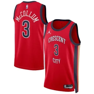 CJ McCollum New Orleans Pelicans Jordan Brand Unisex Unique Swingman Jersey Statement Edition Red for Basketball Enthusiasts