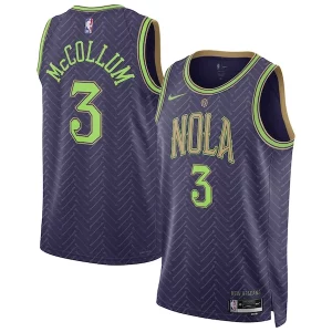 CJ McCollum New Orleans Pelicans Nike Unisex 2024/25 Swingman Player Jersey City Edition Purple Chic Perfect for Game Day