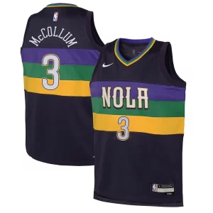 CJ McCollum New Orleans Pelicans Nike Youth Swingman Jersey City Eye - catching Edition Purple Must - Have for Jerseys Lovers