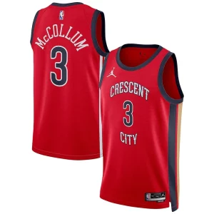 CJ McCollum New Orleans Elegant Pelicans Jordan Brand Unisex Swingman Jersey Statement Edition Red Ideal for Collectors