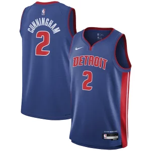 Cade Cunningham Detroit Pistons Nike Youth Trendy Swingman Jersey Icon Edition Blue Perfect for Game Day