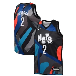 Cameron Johnson Brooklyn Nets Nike Unique Youth Swingman Replica Jersey City Edition Black for Basketball Enthusiasts