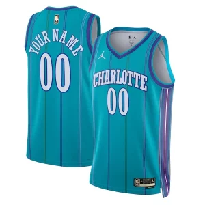 Charlotte Hornets Elegant Jordan Brand Unisex 2023/24 Custom Swingman Jersey Classic Edition Teal Perfect for Game Day