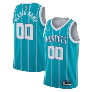 Charlotte Hornets Jordan Brand 2020/21 Swingman Custom Jersey Icon Unique Edition Teal Great for Fans
