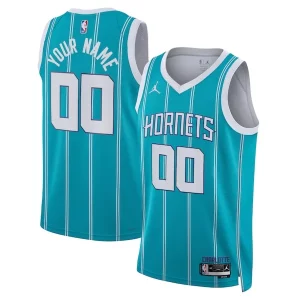 Charlotte Hornets Jordan Brand Unisex Swingman Premium Custom Jersey Teal Icon Edition Ideal for Collectors