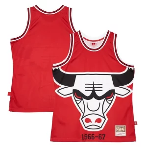 Chicago Bulls Hardwood Classics Blown Out Fashion Jersey Red Fabulous Great for Fans