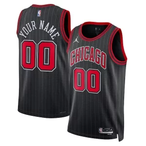 Chicago Bulls Jordan Eye - catching Brand Unisex 2022/23 Swingman Custom Jersey Statement Edition Black Great for Fans