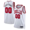 Chicago Bulls Nike Unisex Swingman Custom Jersey Eye - catching White Association Edition Must - Have for Jerseys Lovers