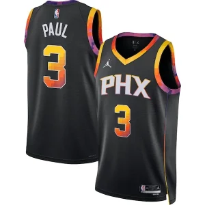 Chris Paul Phoenix Suns Jordan Brand Trendy Unisex Swingman Jersey Statement Edition Black Great for Fans