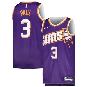 Chris Paul Trendy Phoenix Suns Nike Unisex Swingman Jersey Icon Edition Purple/White Great for Fans