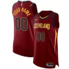 Cleveland Cavaliers Elegant Nike Authentic Custom Jersey Wine Icon Edition Must - Have for Jerseys Lovers