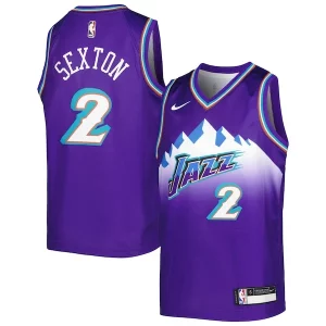 Collin Sexton Utah Jazz Nike Youth 2022/23 Elegant Swingman Jersey City Edition Purple Great for Fans