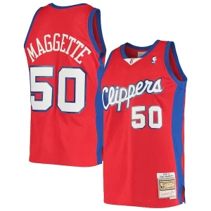 Corey Maggette LA Clippers 2001/02 Hardwood Classics Chic Swingman Jersey Red for Basketball Enthusiasts