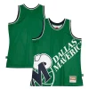 Dallas Fabulous Mavericks Hardwood Classics Blown Out Fashion Jersey Green Must - Have for Jerseys Lovers