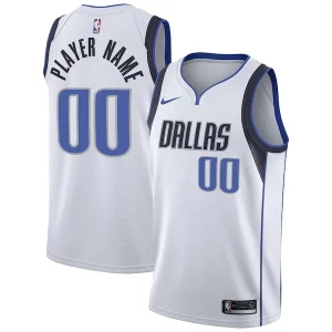 Dallas Mavericks Nike 2020/21 Swingman Custom Jersey Premium Association Edition White Ideal for Collectors