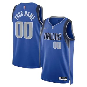 Dallas Mavericks Nike 2021/22 Diamond Swingman Custom Jersey Chic Icon Edition Blue Ideal for Collectors