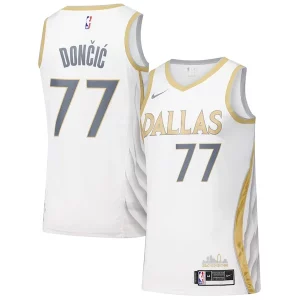 Dallas Mavericks Nike Swingman Player Jersey Premium City Edition White Great for Fans