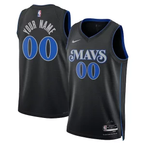 Dallas Mavericks Nike Unisex 2023/24 Custom Swingman Jersey Black Premium City Edition Must - Have for Jerseys Lovers