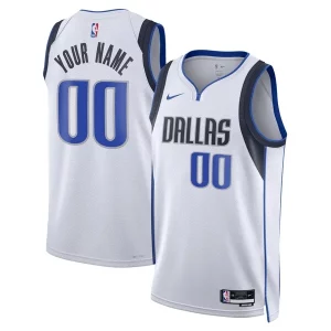 Dallas Mavericks Nike Unisex Swingman Custom Jersey White Association Edition Unique Must - Have for Jerseys Lovers