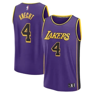 Dalton Knecht Los Angeles Lakers Fast Break Replica Player Jersey Eye - catching Statement Edition Purple Ideal for Collectors