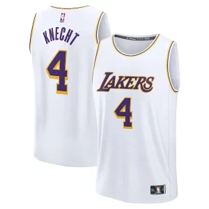 Dalton Knecht Los Angeles Lakers Fast Break Replica Chic Player Jersey Association Edition White Great for Fans