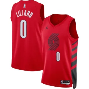 Damian Lillard Portland Trail Blazers Jordan Brand Unisex Swingman Jersey Statement Edition Chic Red Perfect for Game Day