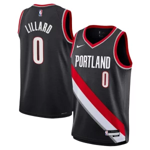 Damian Lillard Portland Trail Blazers Nike Youth Stylish Swingman Jersey Icon Edition Black Great for Fans