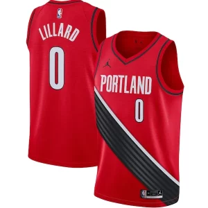 Damian Lillard Premium Portland Trail Blazers Jordan Brand 2020/21 Swingman Jersey Statement Edition Red Great for Fans
