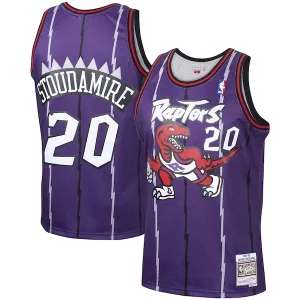 Damon Stoudamire Toronto Raptors 1995/96 Hardwood Classics Swingman Jersey Chic Purple Must - Have for Jerseys Lovers