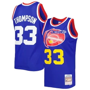 David Elegant Thompson Denver Nuggets Hardwood Classics 1975/76 Swingman Jersey Royal Great for Fans
