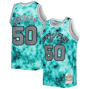 David Robinson San Antonio Spurs Stylish 1998/99 Galaxy Swingman Jersey Teal Must - Have for Jerseys Lovers
