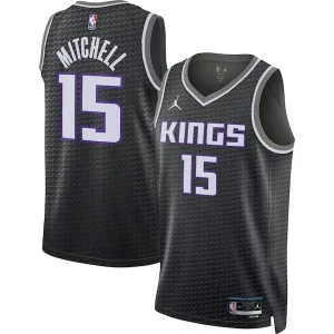 Davion Mitchell Sacramento Kings Jordan Brand Unisex Eye - catching Swingman Jersey Statement Edition Black for Basketball Enthusiasts