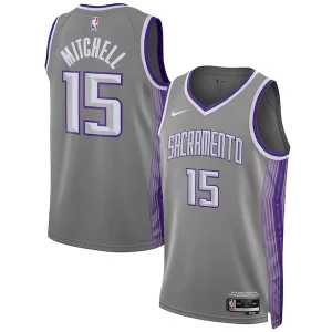 Davion Mitchell Sacramento Kings Nike Unisex 2022/23 Swingman Jersey City Fabulous Edition Anthracite Great for Fans