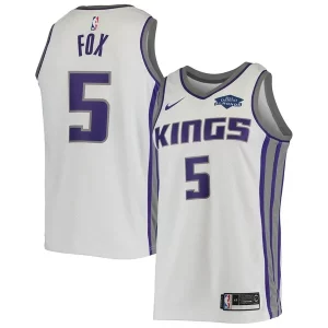 De'Aaron Fox Sacramento Kings Nike Swingman Player Chic Jersey Association Edition White Perfect for Game Day