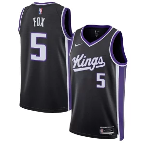 De'Aaron Gorgeous Fox Sacramento Kings Nike Unisex Swingman Jersey Association Edition Black Great for Fans