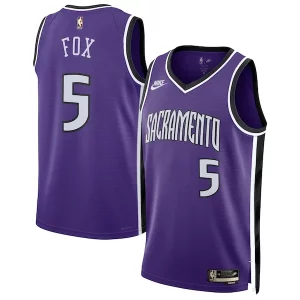 De'Aaron Fox Sacramento Kings Nike Unisex Trendy 2024/25 Swingman Jersey Purple Classic Edition Ideal for Collectors