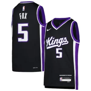 De'Aaron Fox Sacramento Kings Nike Youth Swingman Jersey Icon Edition Unique Purple Great for Fans