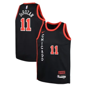 DeMar DeRozan Chicago Bulls Nike Youth Swingman Unique Replica Jersey City Edition Black Ideal for Collectors
