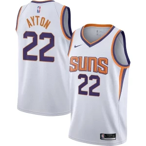 Deandre Ayton Phoenix Suns Nike Youth Swingman Jersey Association Edition Elegant White/Purple for Basketball Enthusiasts