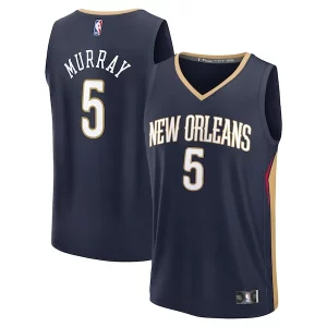 Dejounte Murray New Chic Orleans Pelicans Fast Break Replica Player Jersey Icon Edition Navy Perfect for Game Day