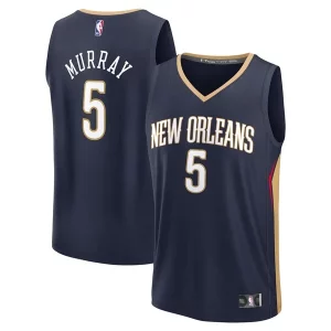 Dejounte Murray New Gorgeous Orleans Pelicans Youth Fast Break Replica Player Jersey Icon Edition Navy Perfect for Game Day
