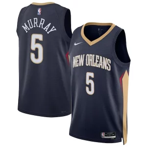 Dejounte Murray New Orleans Pelicans Stylish Nike Unisex 2024 Offseason Addition Nike Swingman Jersey Navy Great for Fans