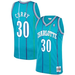 Dell Curry Charlotte Hornets 1992/93 Hardwood Classics Premium Swingman Jersey Teal Perfect for Game Day