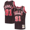Dennis Rodman Chicago Bulls Hardwood Classics Swingman Jersey Black Elegant Perfect for Game Day