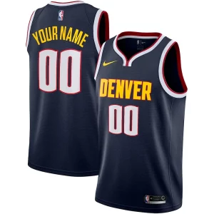 Denver Nuggets Nike 2022/23 Swingman Custom Eye - catching Jersey Icon Edition Navy Perfect for Game Day