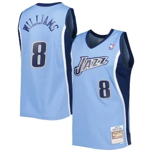 Deron Williams Unique Utah Jazz 2001/02 Hardwood Classics Swingman Jersey Blue Perfect for Game Day