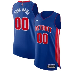 Detroit Pistons Nike Authentic Custom Jersey Blue Icon Unique Edition Perfect for Game Day