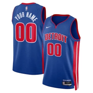 Detroit Pistons Trendy Nike Unisex Swingman Custom Jersey Blue Icon Edition for Basketball Enthusiasts