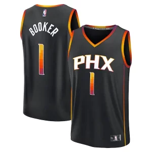 Devin Booker Chic Phoenix Suns Fast Break Replica Player Jersey Statement Edition Black Must - Have for Jerseys Lovers